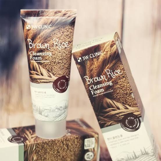 Picture of 3W clinic sepiolite for facial cleanser with brown rice cleansing foam, 100 ml