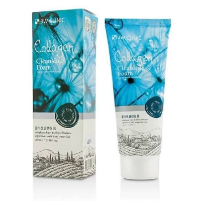 Picture of 3W clinic sepiolite facial Collagen Cleansing-collagen foam cleansing 100 ml
