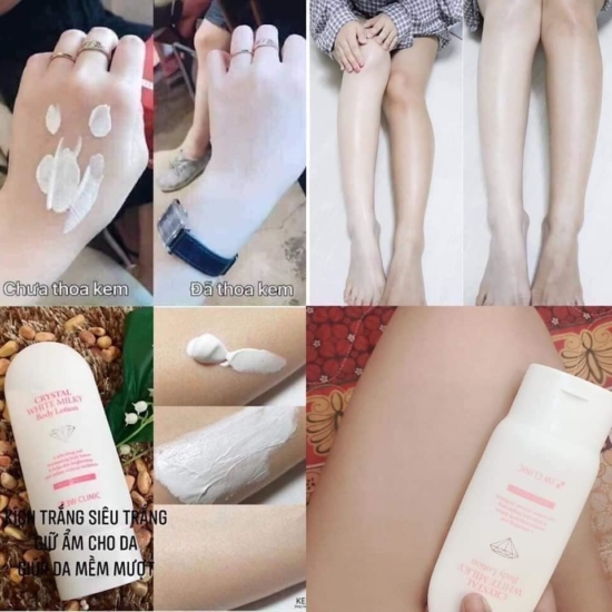 Picture of KOREAN COSMETICS 3W CLINIC Crystal White Milky Body Lotion -150gm