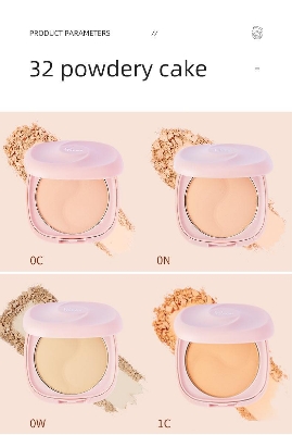 Picture of Pudaier Face Powder for Skin Pressed Oil Control Natural Foundation Makeup Setting Powder 32 Colors Smooth Finish Concealer-# 1W