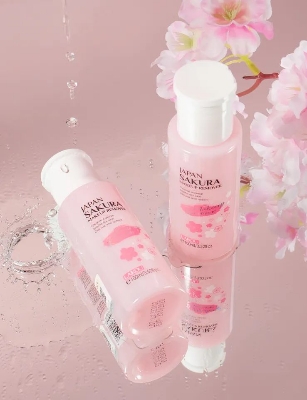Picture of LAIKOU Sakura Makeup Remover Water, Plant Extracts Cleansing Water 100ml
