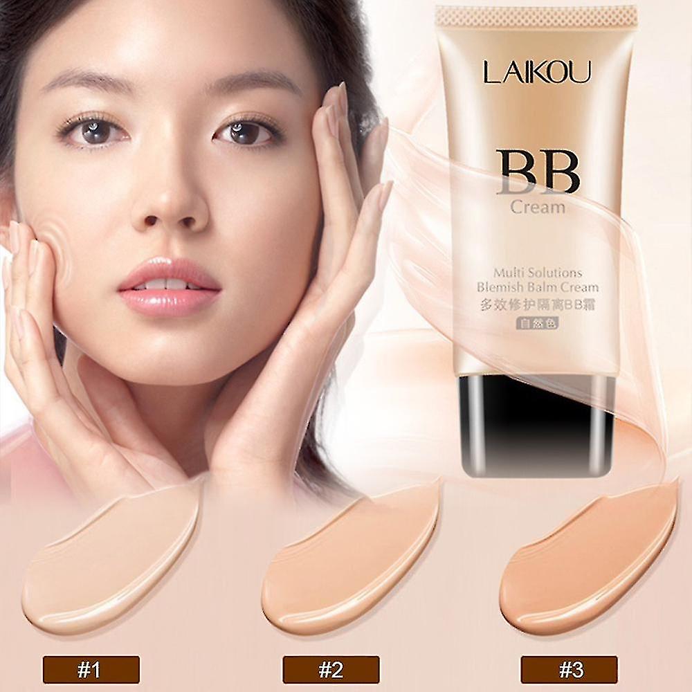 Picture of LAIKOU BB Cream Skin Care Concealer Liquid Foundation Base Makeup Home Moisturizing Primer care 50g-Ivory