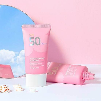 Picture of LAIKOU Sakura Sunscreen SPF 50 UV Protection Sunblock Face Whitening Lotion-50gm