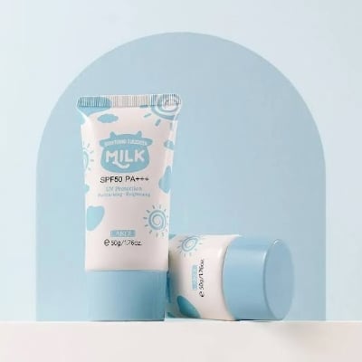 Picture of LAIKOU Milk Brightening Moisturizing Sunscreen SPF50 PA+++-50gm