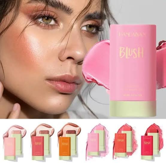 Picture of HANDAIYAN Powder Blusher Stick Vigorous Blush Cream Natural Stereo Cheek Facial Rouge Matte Highlight Brightening Contour Stick