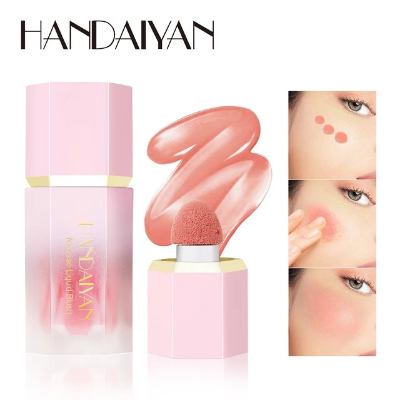 Picture of HANDAIYAN 6 Colors Liquid Blush Cosmetics Natural Long Lasting Makeup Blusher Rare Liquid Blush Face Pigment Natural Cream Cheek Tint)