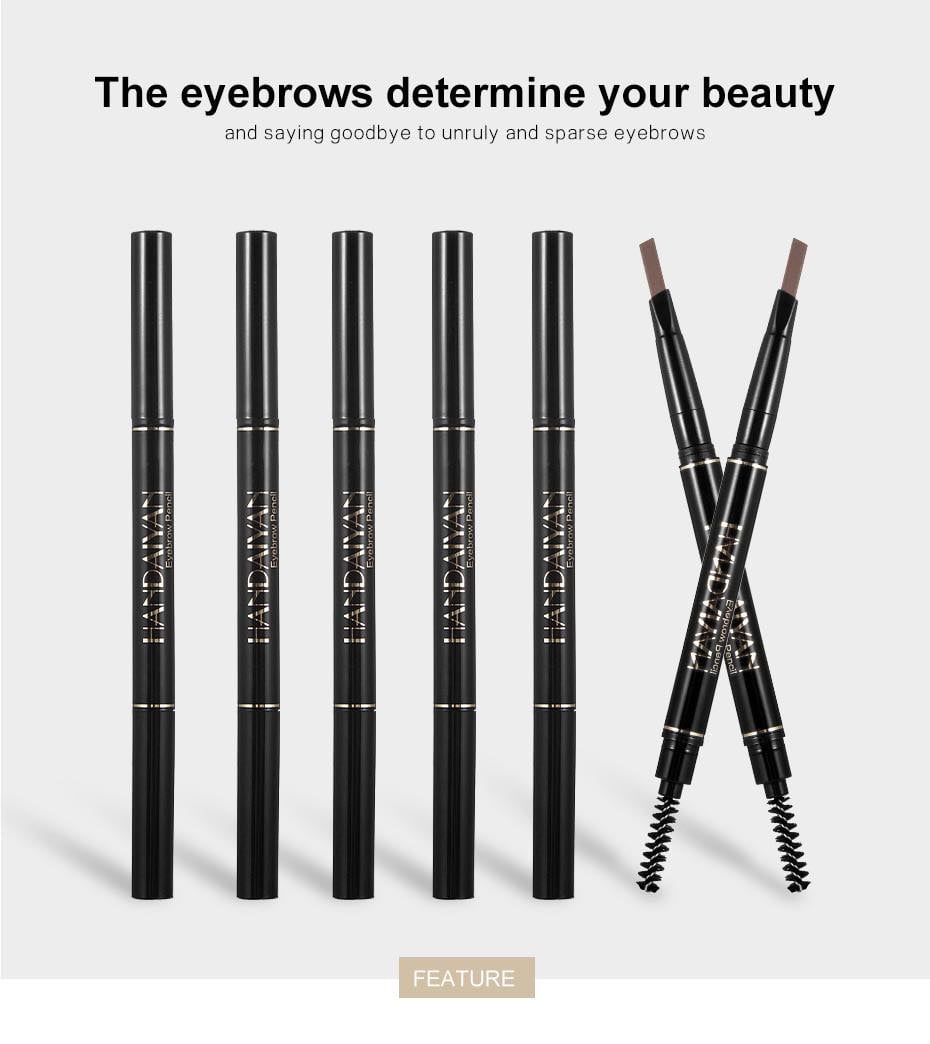 Picture of HANDAIYAN Microblading Tattoo Eyebrow Pen Pencil Brush Waterproof Long-lasting-#04-Light -Brown