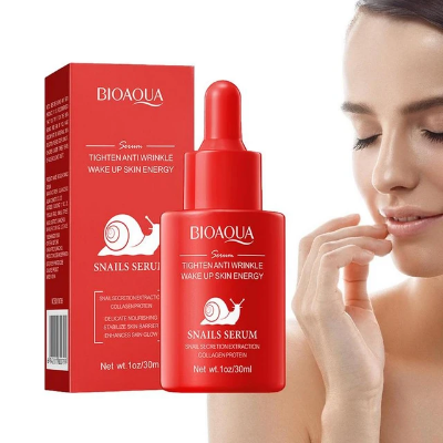 Picture of BIOAQUA SNAILS SERUM TIGHTEN ANTI WRINKLE WAKE UP SKIN ENERGY ESSENCE -30ML
