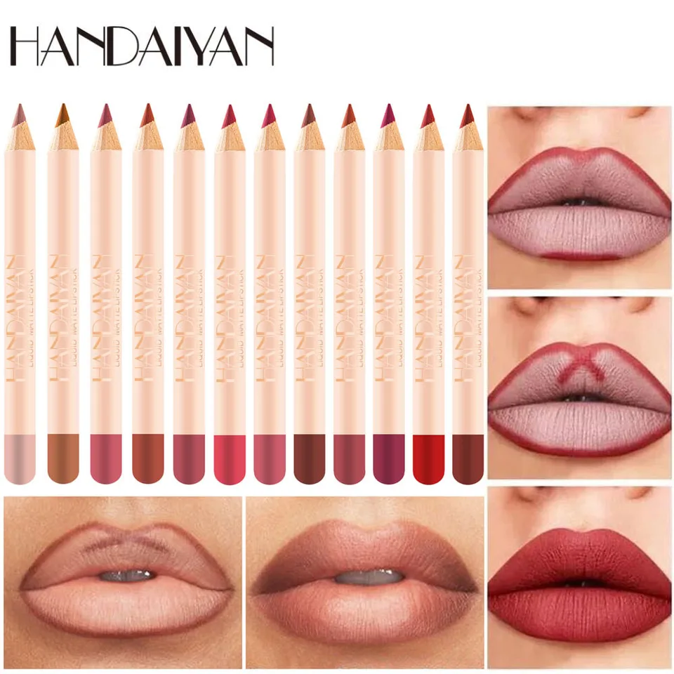 Picture of HANDAIYAN Matte Lipstick Lip Line Pencil Set-12 Pcs