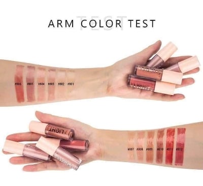 Picture of HANDAIYAN 6Colors Fashion Liquid Lipstick Lipgloss Set Natural Moisturizer Waterproof Velvet Lip Glosses Gift Box-SET A