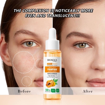 Picture of BIOAQUA PAW PAW VITAMIN C ESSENCE PAPAYA EXTRACT BRIGHTENING ANTI OXIDATION DEEP HYDRATION MOISTURIZING SERUM 30ML