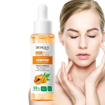Picture of BIOAQUA Papaya Vitamin C Hydrating Face Serum Moisturizing Nourishing Facial Skin Care Essence Anti-Aging Skin Brightening Essence-30ML