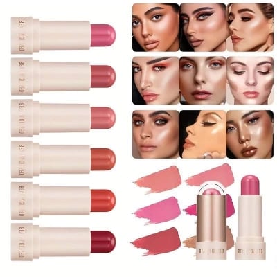 Picture of Beauty Glazed Cream Blush Stick-#105 Coral Orange (Blush)