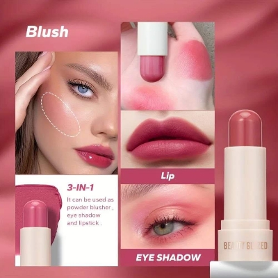 Picture of Beauty Glazed Cream Blush Stick -#106 Hot Red (Blush)