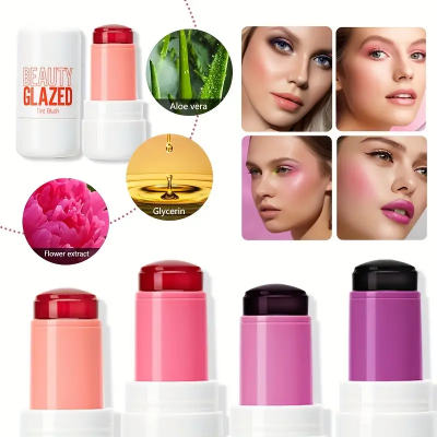 Picture of Beauty Glazed Jelly Blush, Aloe & Glycerin Infused, Flower Extract, Long-Lasting Natural Cheek Tint-#103