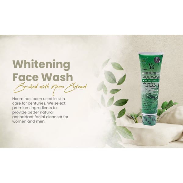 Picture of YC Whitening Neem Extract Acne Face Wash for Unisex - Prevent Pimples deep cleanse & Refreshing (100 ML)