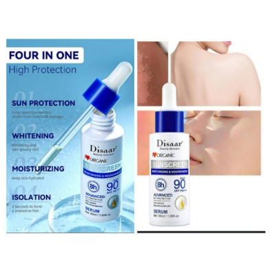 Picture of Disaar SPF90+ Sun Screen Organic Serum Face Anti Oxidant Anti Aging Oil Free Sun Lotion Anti Uv Sunblock Sunscreen