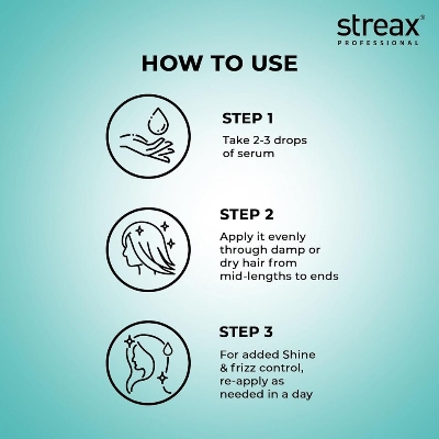 Picture of Streax Professional Hair Serum Vitariche Gloss - 45Ml (Indian)