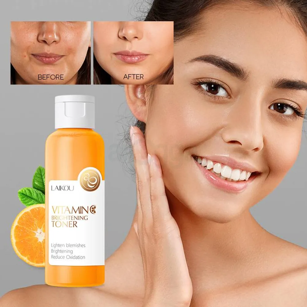 Picture of Laikou vitamin c facial toner 100ml lightening blemishes reduce oxidation best skin whitening face toner