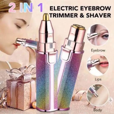 Picture of 2 in 1 Flawless Facial Razor Painless Eyebrow Removal Shaver