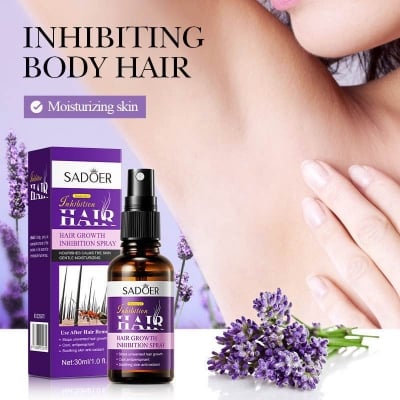 Picture of Sadoer Natural Inhibitor Hair Serum Remove Armpit Knee Leg Hair -30ml