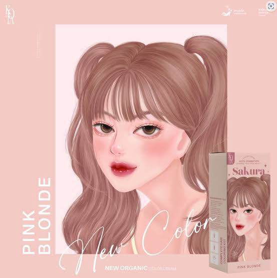 Picture of SAKURA Kota Color Cream Hair Color (milk blonde)-100gm