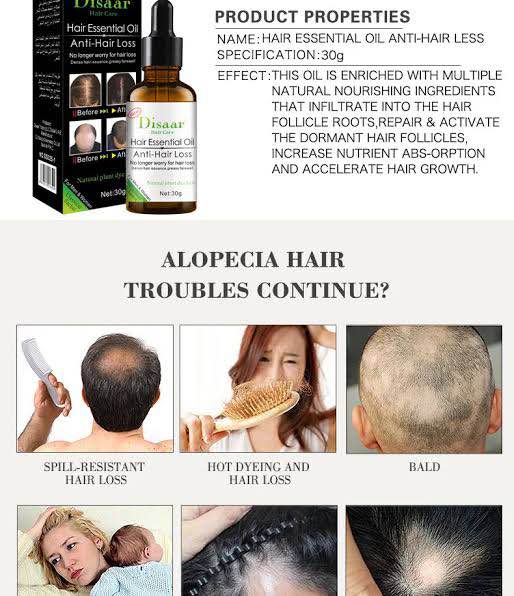 Picture of Disaar Hair Care Hair Essential Oil For Anti Hair Loss -30gm