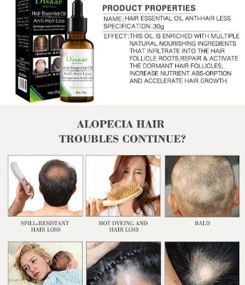 Picture of Disaar Hair Care Hair Essential Oil For Anti Hair Loss -30gm