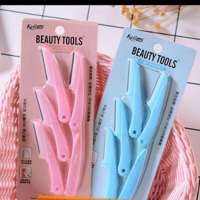 Picture of Keli Eyebrow Razors Multipurpose Exfoliating Dermaplaning Tool Face Razor and Eyebrow Shaper For Women Man With Precision Cover-Blue