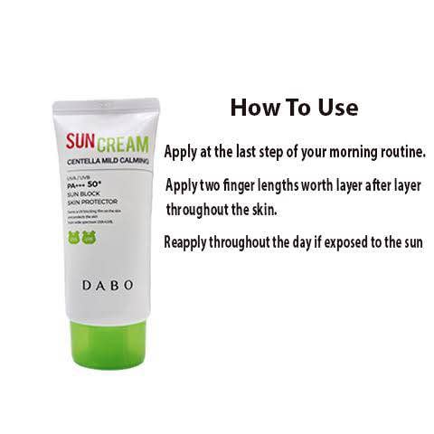 Picture of Dabo Centella Mild Calming Sun Block Skin Protector UVA/UVB PA+++ 50+ (Korea)