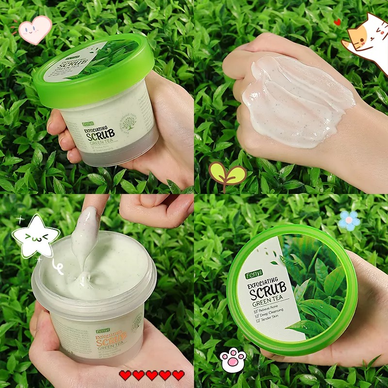 Picture of Fenyi Exfoliating Green Tea Scrub – 100gm