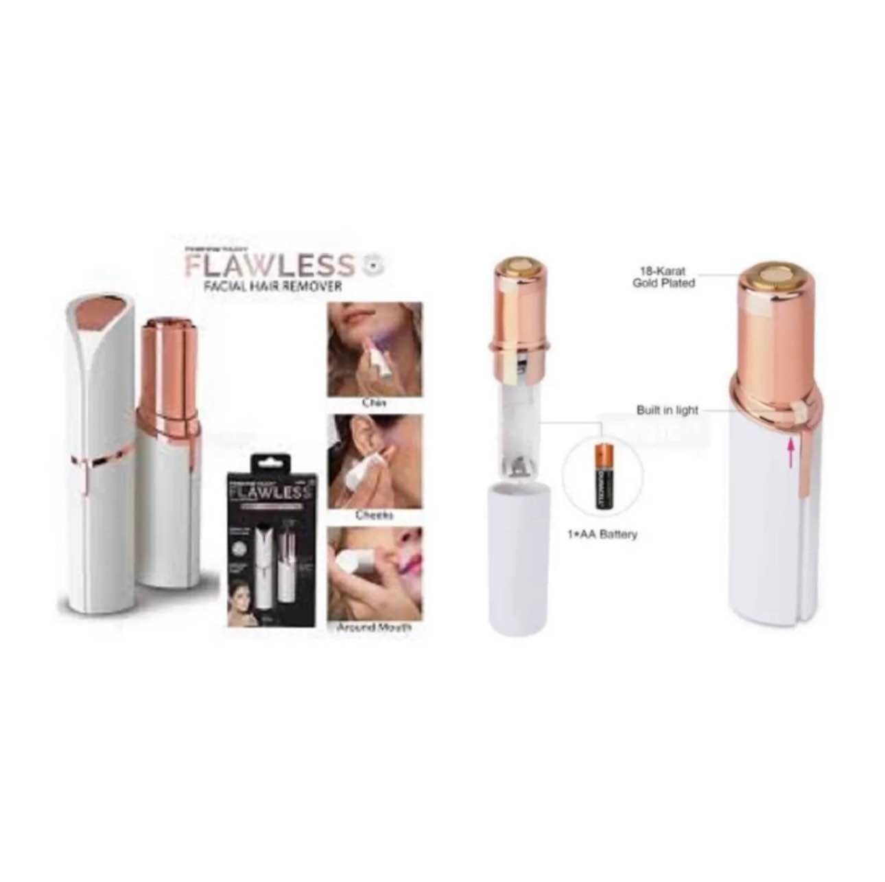 Picture of FINISHING TOUCH (battery system not rechargeable) FLAWLESS PAINLESS HAIR REMOVER SHAVER FOR WOMEN(Battery system)