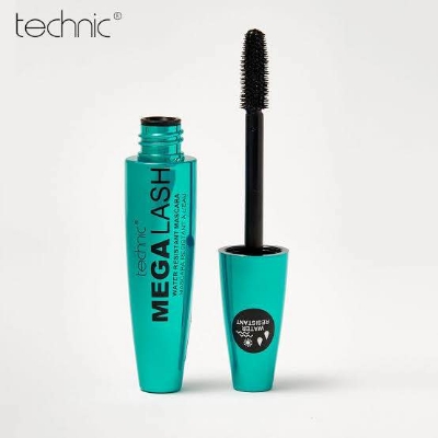 Picture of Technic Mega Lash Water Resistant Mascara - 12ml - Long-Lasting, Smudge-Proof Mascara for Bold Lashes