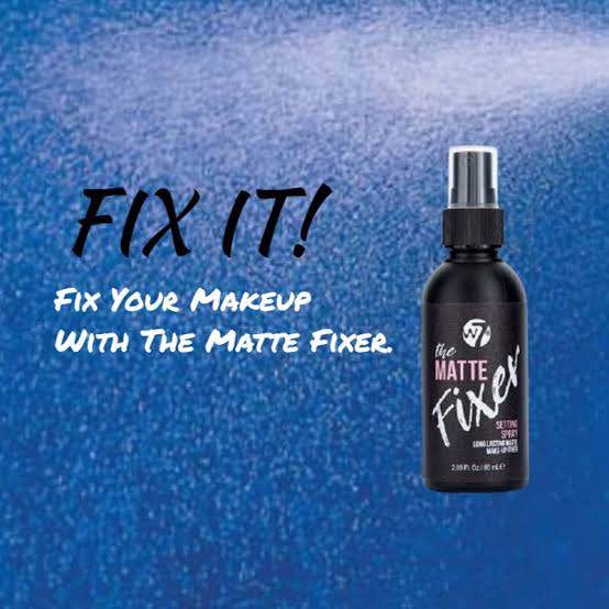 Picture of W7 The Matte Fixer Makeup Setting Spray 60ml | Long-Lasting Matte Finish