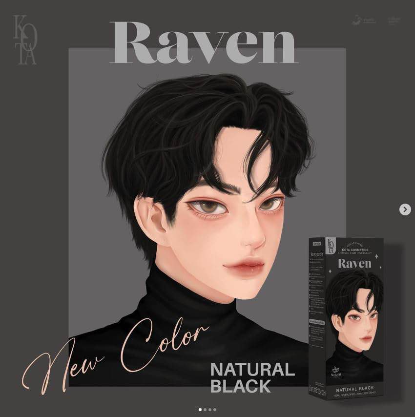 Picture of Kota Color Cream Hair Color (NATURAL BLACK)-100gm