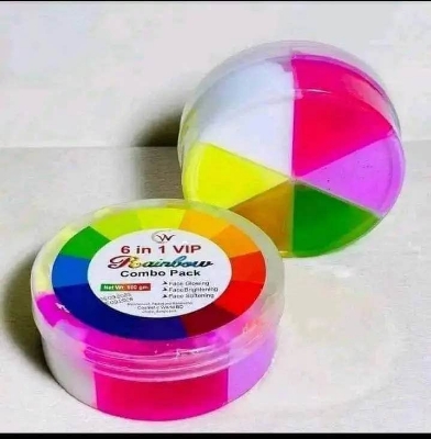 Picture of 6 in 1 VIP Rainbow Facial Kit Combo Pack | Facial Kit Combo