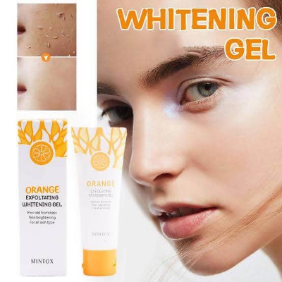 Picture of MINTOX Orange Exfoliating Whitening Gel Body Scrub Facial Exfoliating Gel Moisturizing Whitening Cleaner Cream 50g