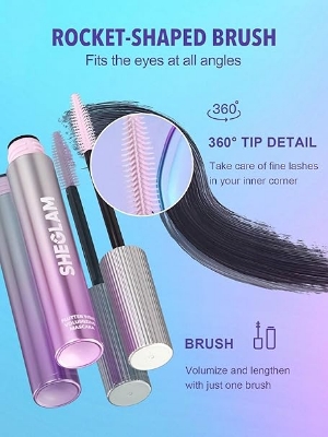 Picture of SHEGLAM FLUTTER WINK VOLUMIZING  MASCARA-BLACK