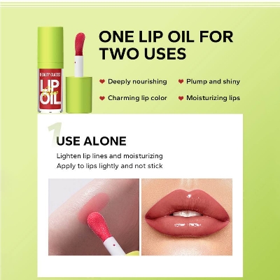 Picture of BEAUTY GLAZED -BRIGHT LUSTROUS LIP OIL MOISTURIZING SHINE PLUMPING.4G -102# KISS