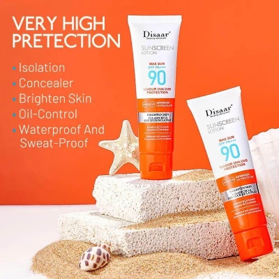 Picture of Disaar Sunscreen Lotion SPF ++90 - 50 ml