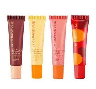 Picture of Page Vine Peptide Lip Gloss Butter Lip Balm Ca - Hydrating Peptide Lip Shiny Lip Stain Tint Long Lasting Lip Gloss Plumping Lip Oil -Coco cream