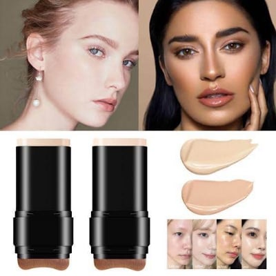 Picture of Kakashow Beauty Water Light Foundation Stick Moisturizing Concealer Face Acne Dark Circles Flawless Eraser Foundation Stick-#01