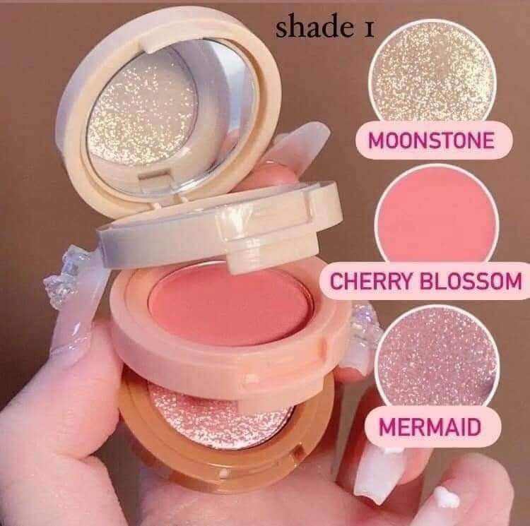 Picture of Miss Lara - 3 in 1 Blusher + Highlighter-#02