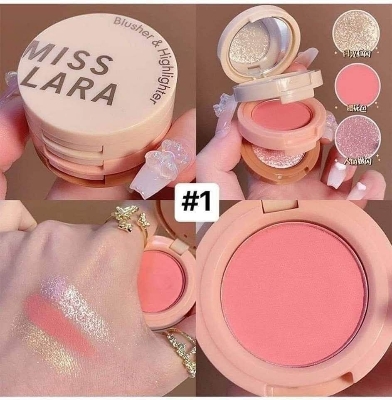 Picture of Miss Lara - 3 in 1 Blusher + Highlighter-#01