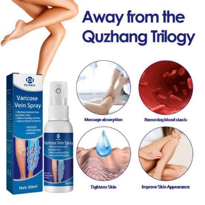 Picture of Varicose Veins Spray Medicine Spider Veins Relief Vasculitis Phlebitis Spider Pain Relief Plaster Care 30ml