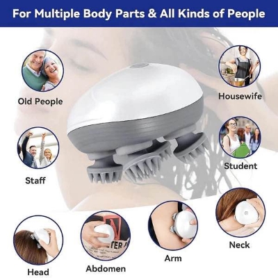 Picture of Scalp Head Hair Massager Electric Health Care Antistress Relax Body Massagem Deep Saude Tissue Prevent Body Massage