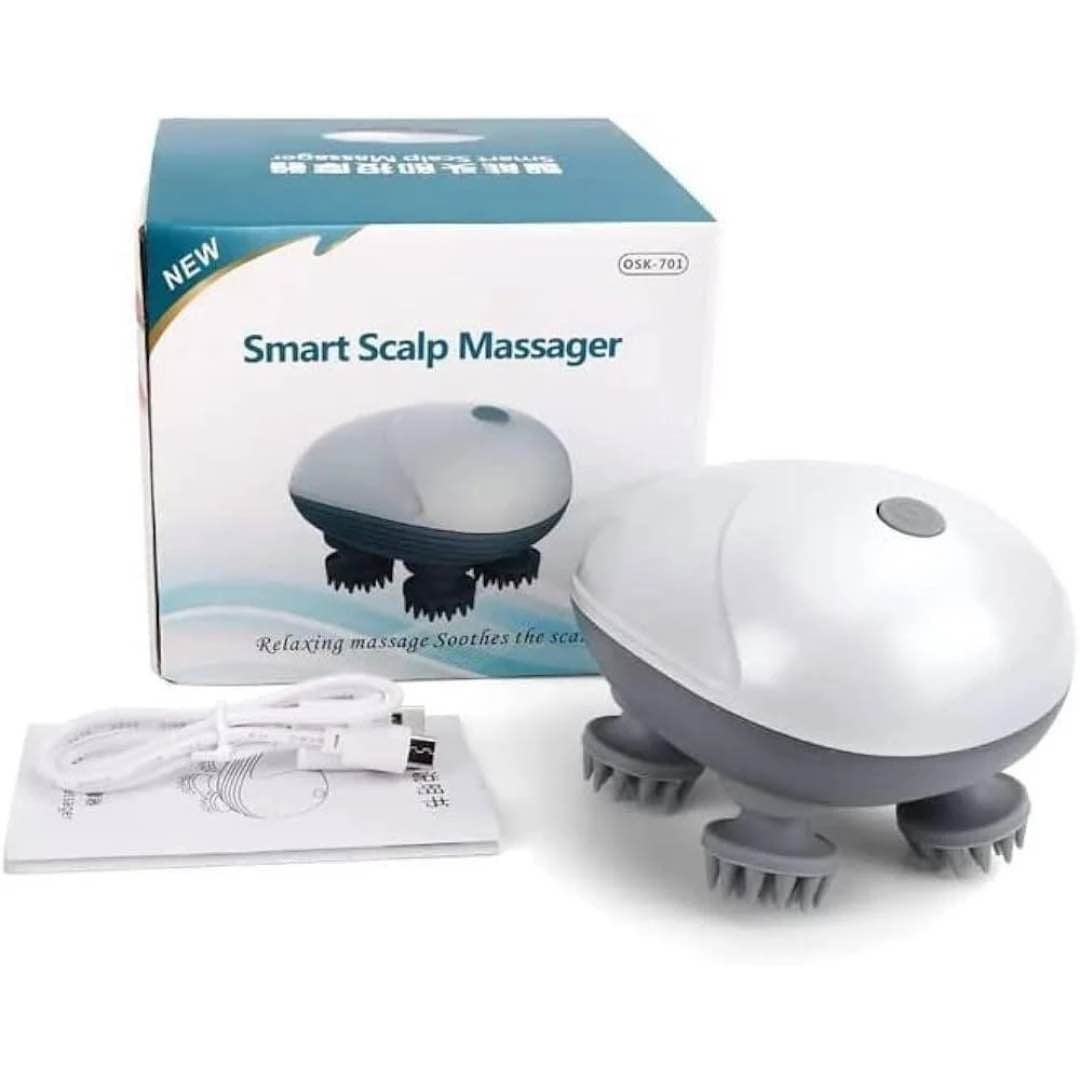 Picture of Scalp Head Hair Massager Electric Health Care Antistress Relax Body Massagem Deep Saude Tissue Prevent Body Massage