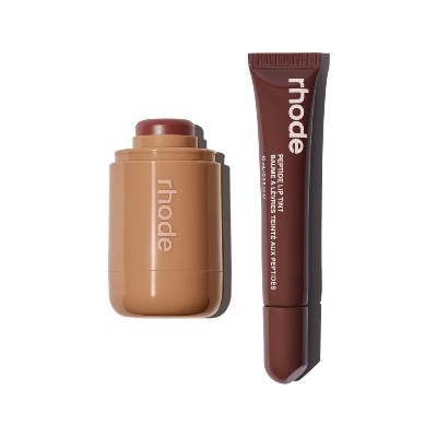 Picture of Rhode Toasted teddy + Espresso Pocket Blush + Peptide Lip Tint -2pcs