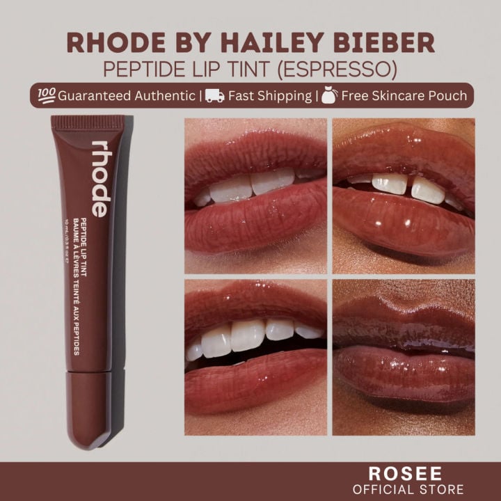 Picture of Rhode Toasted teddy + Espresso Pocket Blush + Peptide Lip Tint -2pcs