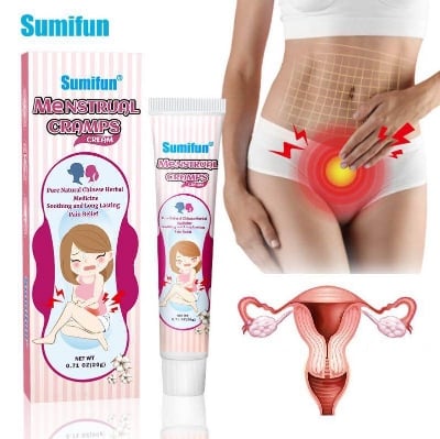 Picture of SUMIFUN Menstrual Cramps Pain Reliever Cream Mabisang Gamot Pamparegla Menstrual Cup Irregular Menstruation Pain Reliever Rub Original Essential Pain Relief-20gm